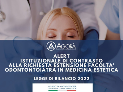 TRASMISSIONE ALERT ISTITUZIONE SU EMENDAMENTI ESTENSIONI COMPETENZA ODONTOIATRICA