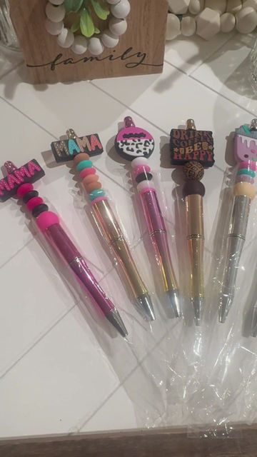 Thumbnail: Cutesy Focal Bead Ink Pens