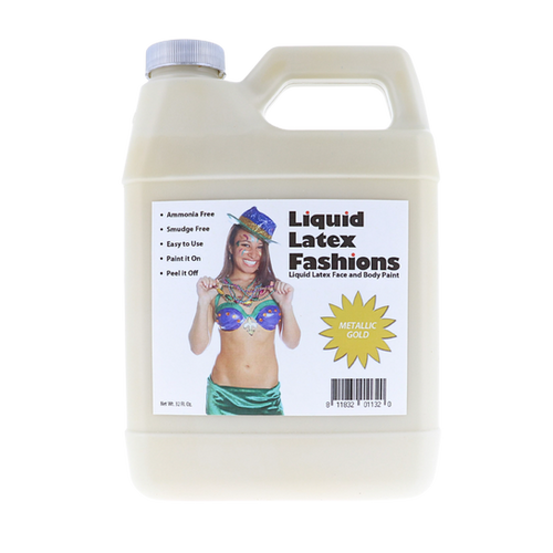 32 Oz Metallic Gold Liquid Latex Fashion