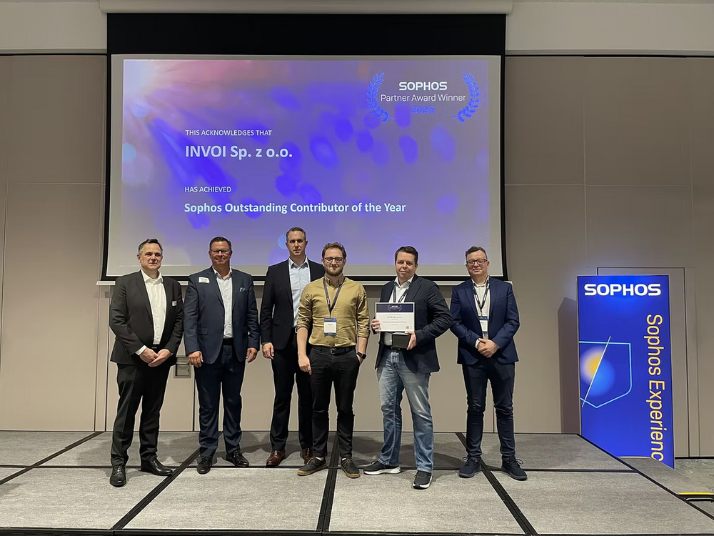 INVOI na #SophosExperience25 – Nagroda za Wyróżniające Partnerstwo!