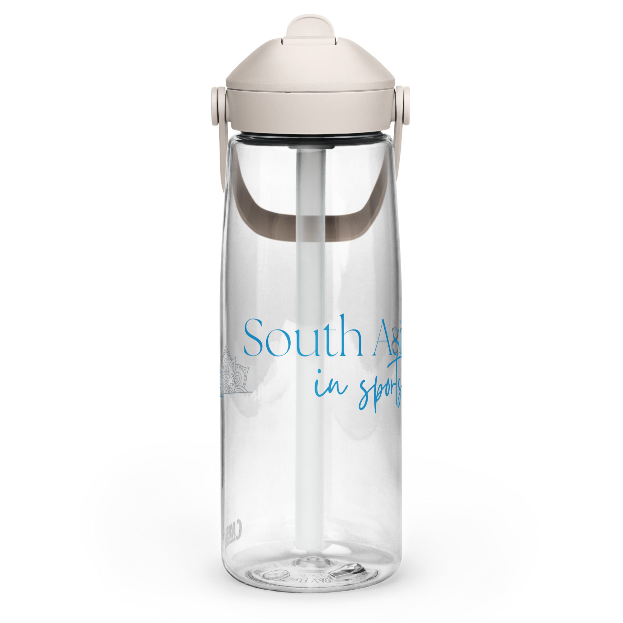 Flip straw water bottle - White