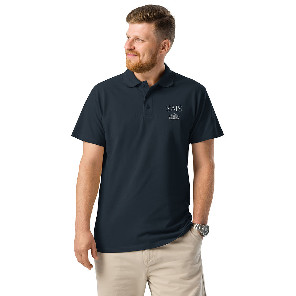 Thumbnail: Premium Unisex Polo Shirt - Navy