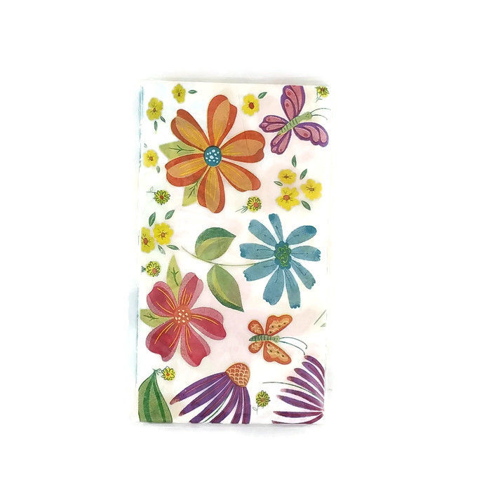 Greenbrier Spring Fling Garden Floral Paper Napkins Pack (16 Count)