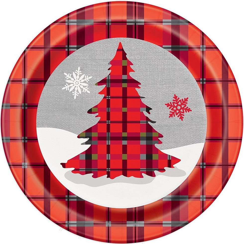 Thumbnail: Plaid Deer Christmas Dinner Bundle for 8 Guests