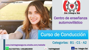 Obten tu licencia de conducción en Ins Integra sst, contamos con la mejor academia y el mejor equipo