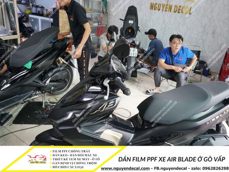 NHỮNG ĐỊA CHỈ UY TÍN ĐỂ DÁN FILM PPF XE AIR BLADE TẠI GÒ VẤP