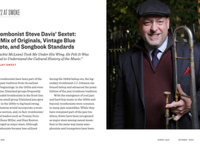 Trombonist Steve Davis' Sextet: AMix of Originals, Vintage Blue Note, and Songbook Standards