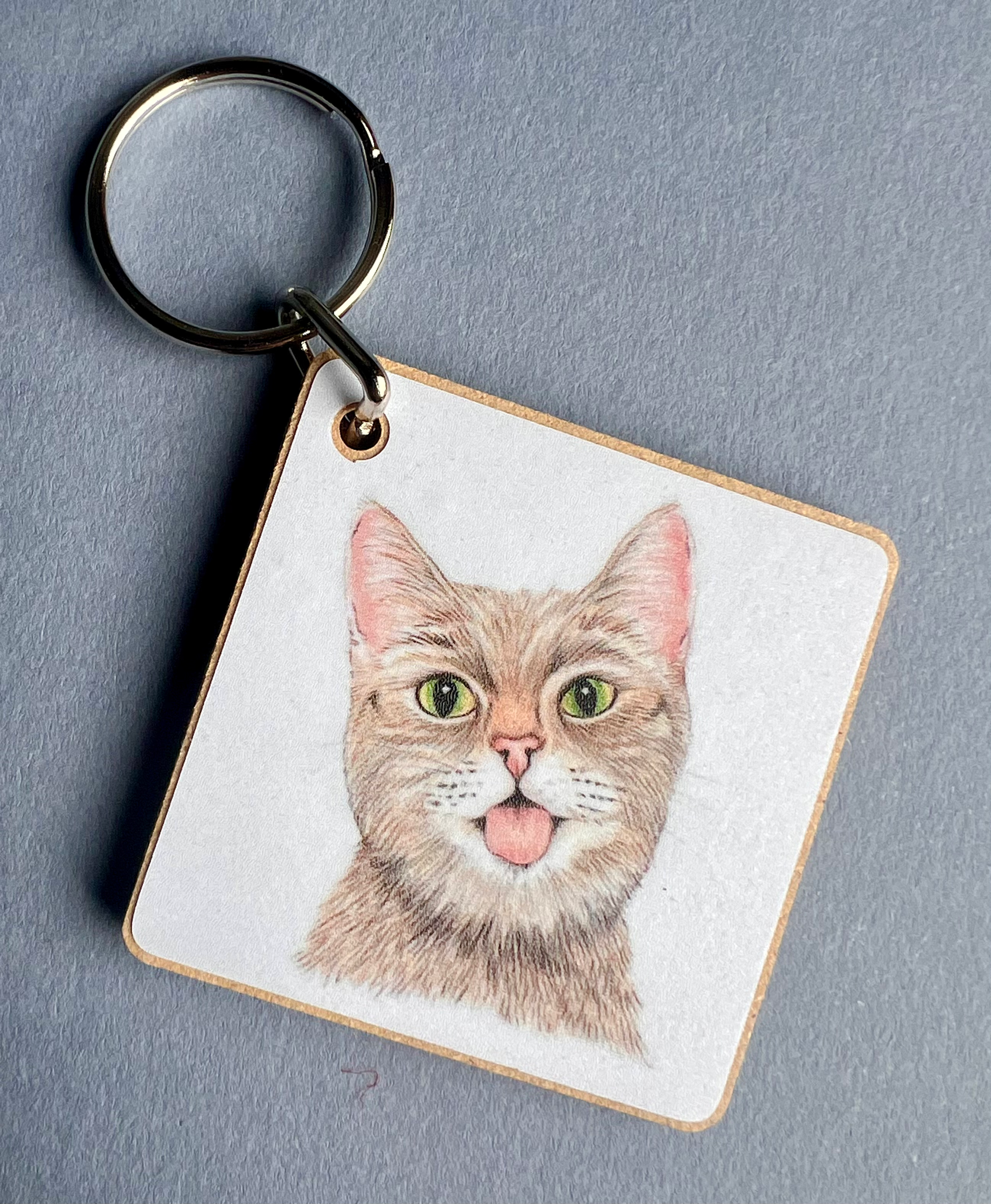 Cheeky Cat - Key ring