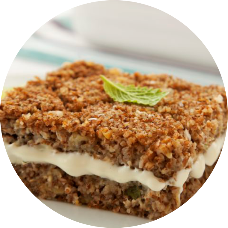 kibe de Frango receheado com creme de ricota, queijo, hortelã e vagem 350g
