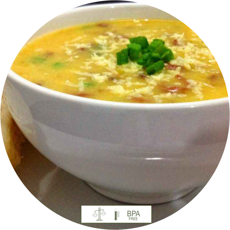 Caldo cremoso de mandioca com frango 400g