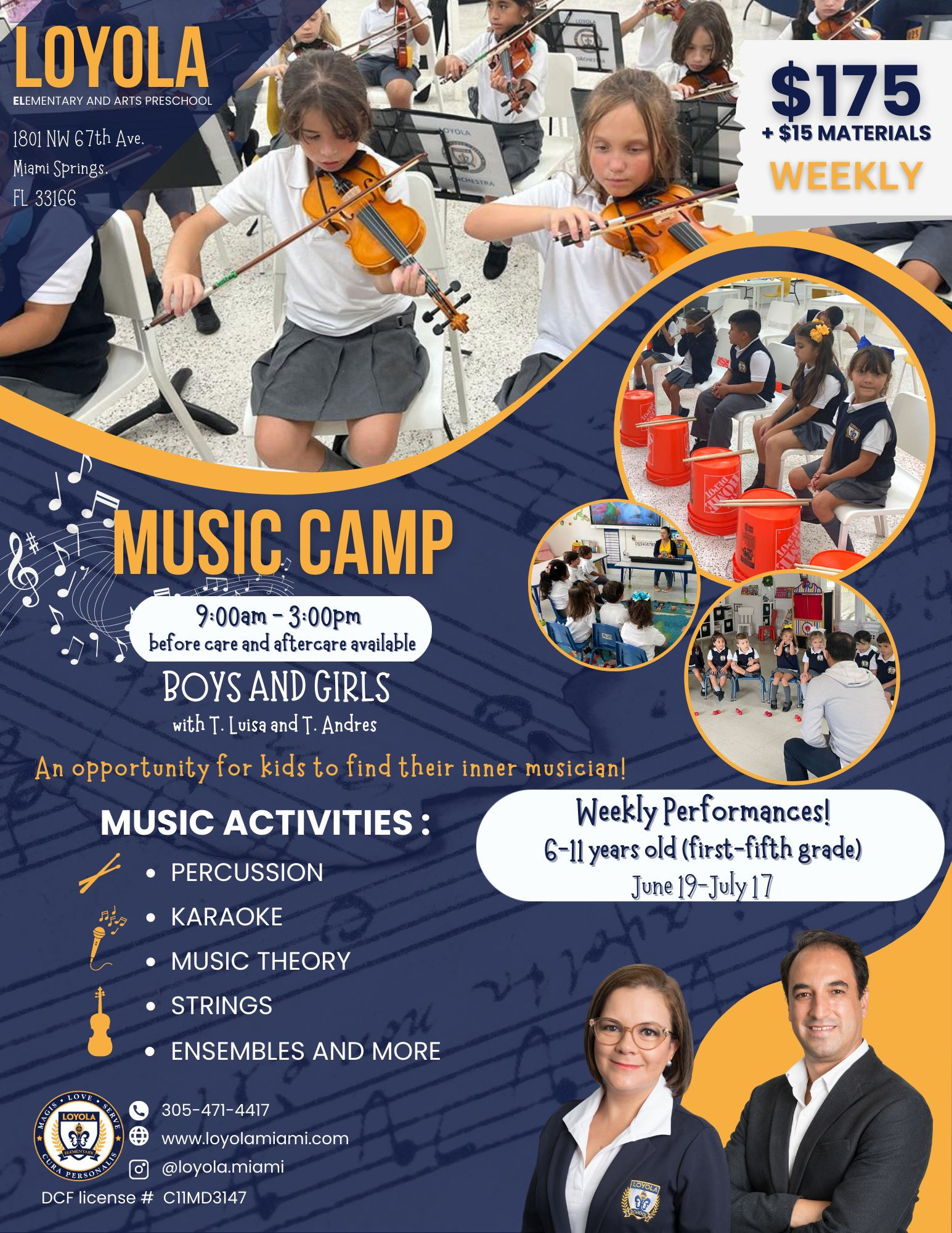July 3-7 (Week 3) Music Summer Camp