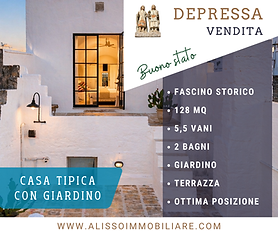 Casa dal fascino storico con giardino a Depressa