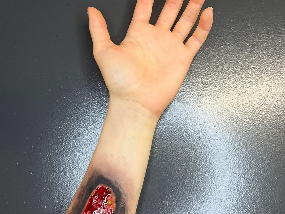 Airbrush Painted Burns