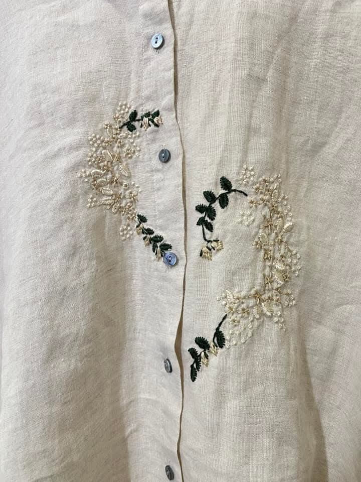 Thumbnail: FUCHSIA LINEN SHIRT
