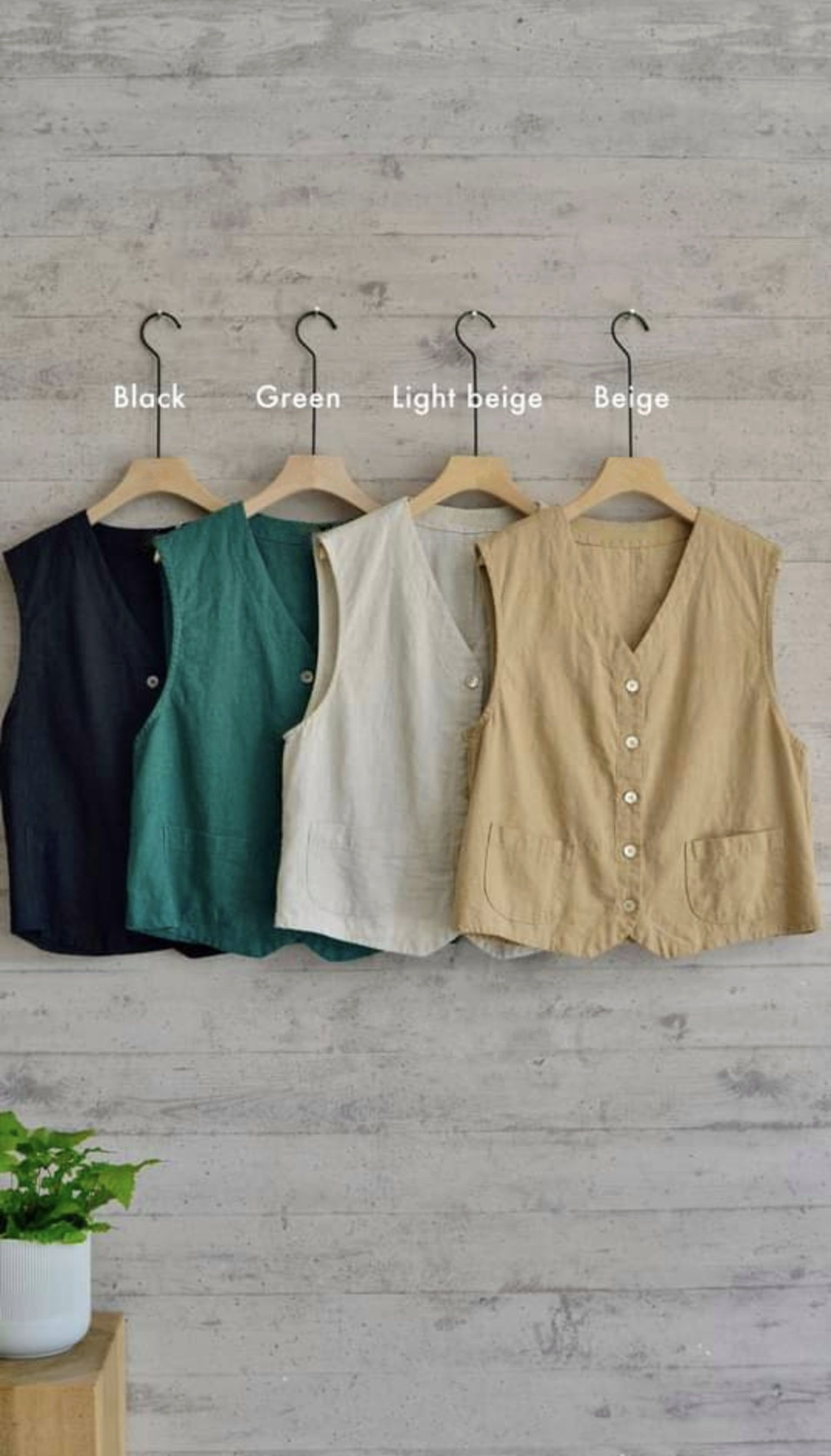 LIN LINEN VESTS
