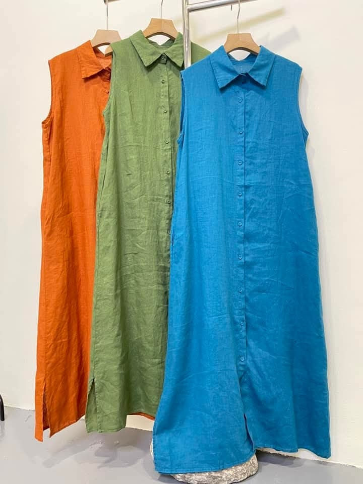 ADELINA LINEN DRESS