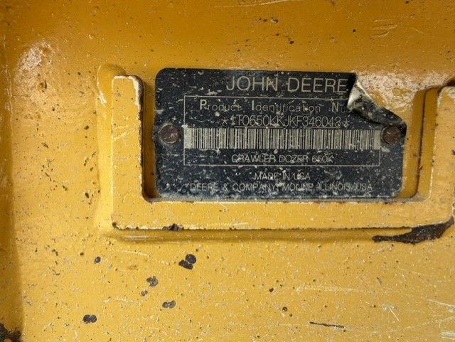 Thumbnail: 2019 John Deere 650K LGP with 4,644 hrs.