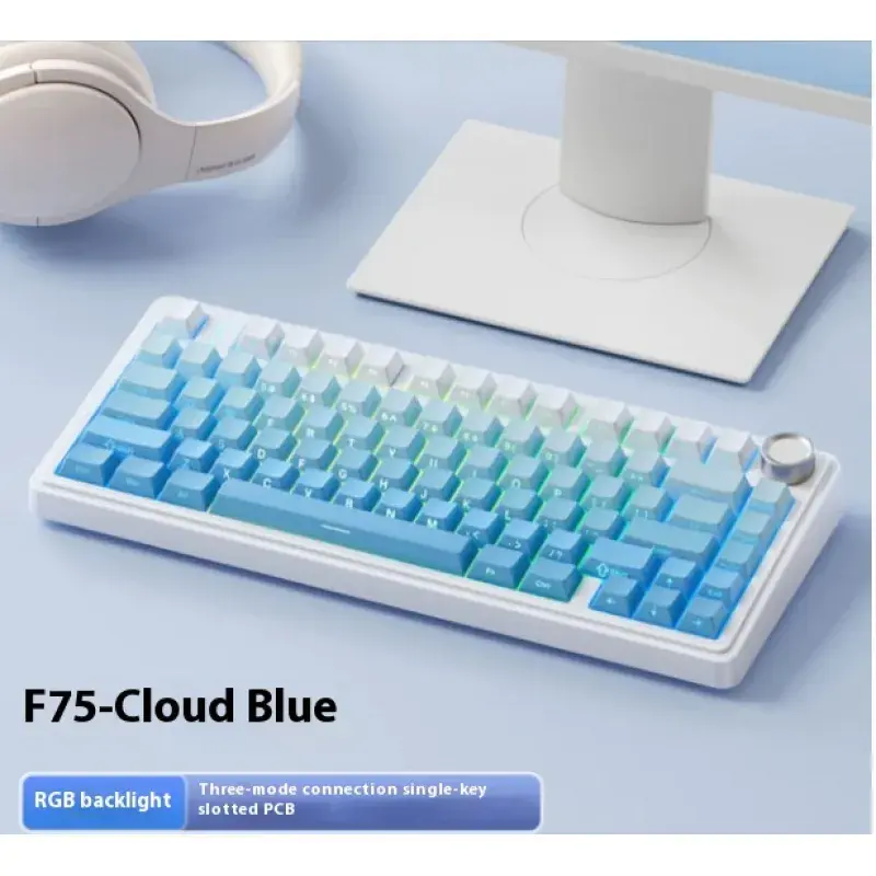 Thumbnail: Mechanical Keyboard Wireless Three-mode Bluetooth