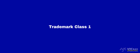 Trademark Class 1: Chemical Products