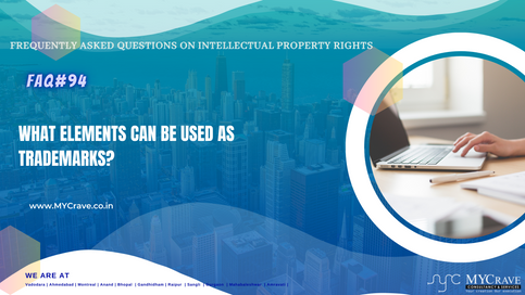 What elements can be used as trademarks?