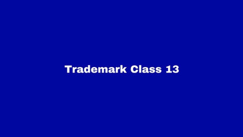 Trademark Class 13: Firearms