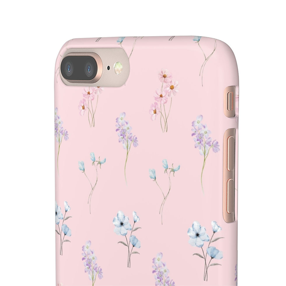 Miniaturbild: Floral Handyhülle - Deep Blush