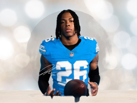 Jahmyr Gibbs Detroit Lions Ornament