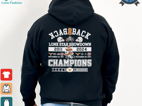Texas Longhorns Back To Back 2024 Lone Star Showdown Champions 2011 – 2024 T shirt