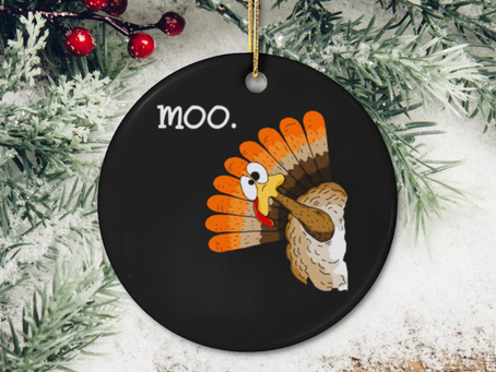 turkey moo funny thanksgiving Funny T Shirt