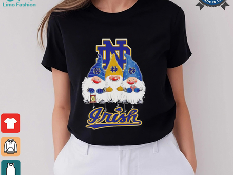 Merry Christmas Gnomies fans of Notre Dame Fighting Irish shirt