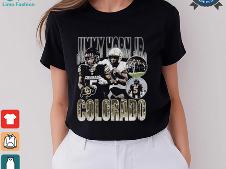 Official Jimmy Horn Colorado Buffaloes Football 90s Graphic t shirt