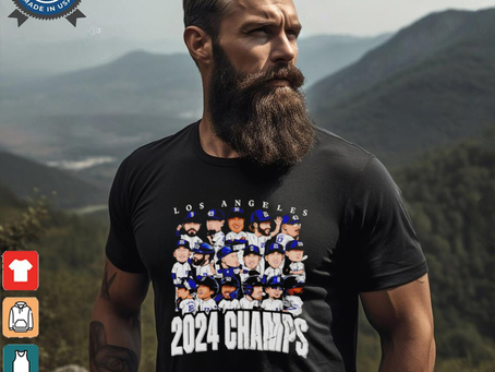 Los Angeles Baseball 2024 World Champs team players cartoon shirt