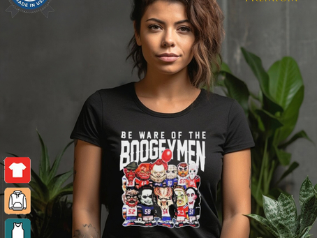 Official Beware Of The Boogeymen Halloween Characters T Shirt