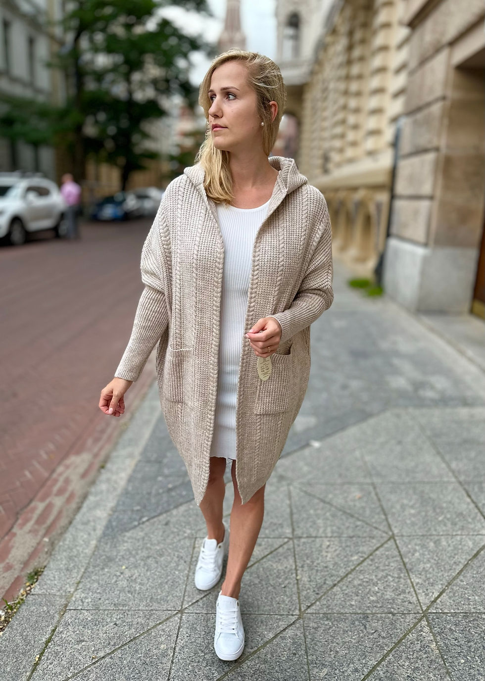 Miniatura: Kardigan oversize polskiego producenta