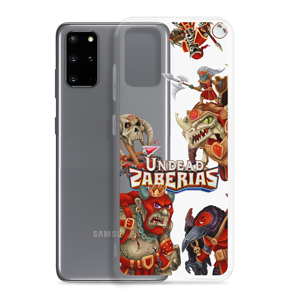 Thumbnail: Zaberias Undead Tribe Clear Samsung Case