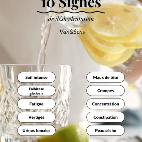 10 signes de déshydratation: