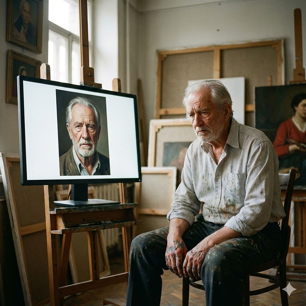 Artificial Intelligence is rapidly transitioning from a tool to a creative partner. Imagine an AI that can see the image in your mind. You whisper a few words—"a lonely robot on a hill, watching a binary sunset"—and the AI paints it, perfectly. This is the incredible promise of the AI Artist: the "democratization" of creative expression for all. But as this capability grows, so does the urgency of a profound question: How do we ensure these "Intelligent Machines" don't just replace human creativity, but amplify it? How do we ensure AI serves our deepest values of originality and expression? At AIWA-AI, we believe the answer lies in actively "debugging" the purpose of art itself. This isn't about stopping technology; it's about intentionally shaping a future where AI serves the artist, not the other way around. ✨