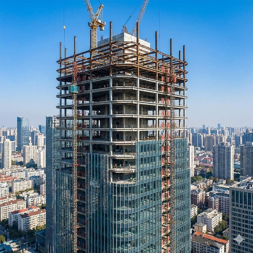 1. 📜 The Grand Timeline: The Weight of the World Construction history is the history of materials. Stone -> Brick -> Concrete -> Steel -> Code. 🏛 Era I: The Age of Mass (Stone & Brick) We build by piling heavy things on top of each other. 📐 ~2560 B.C. — The Great Pyramid. The pinnacle of "Mass Construction." It relies on gravity and precision cutting. 🏛️ ~100 A.D. — Roman Concrete. The Turning Point. The Romans invent opus caementicium. They can pour liquid stone into molds. This allows for arches, domes (the Pantheon), and rapid infrastructure. 🧱 1100s — The Gothic Cathedral. We learn to distribute weight (flying buttresses), allowing walls to become glass. Light enters the building. ⚙️ Era II: The Age of Steel (The Skeleton) We separate the skin from the bones. 🏗️ 1852 — The Safety Elevator (Otis). This invention makes high-rise buildings practical. Without it, skyscrapers are useless. 🏙️ 1885 — The Skyscraper (Home Insurance Building). We stop using walls to hold up the roof. We use a steel frame. Buildings can now go higher than 10 stories. The skyline is born.