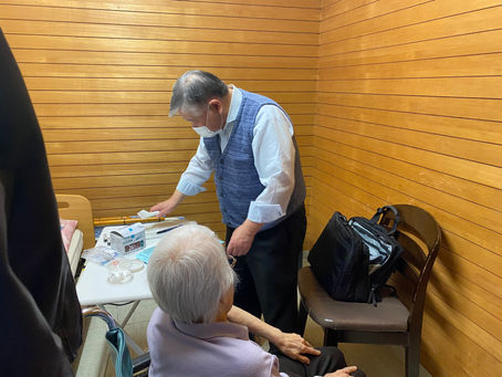 予防接種しました。