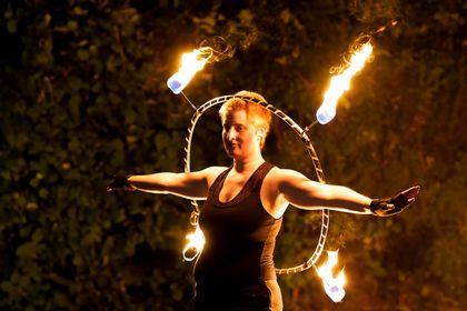 Feuer Hula Hoop