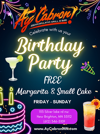 Black and White Neon Birthday Party Poster.png