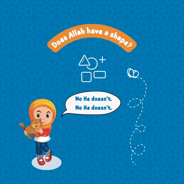 Thumbnail: Girl with cat, "Does Allah have a shape?", No he doesn't.