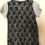 Thumbnail: Grey with black lace t-shirt, Small