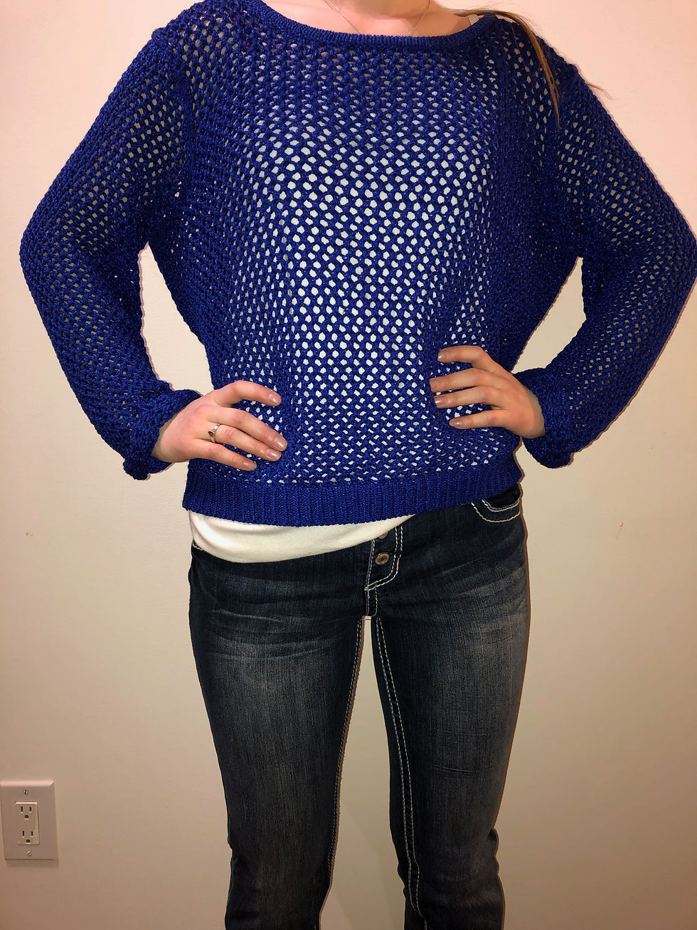 Size 12 H&M Blue Top