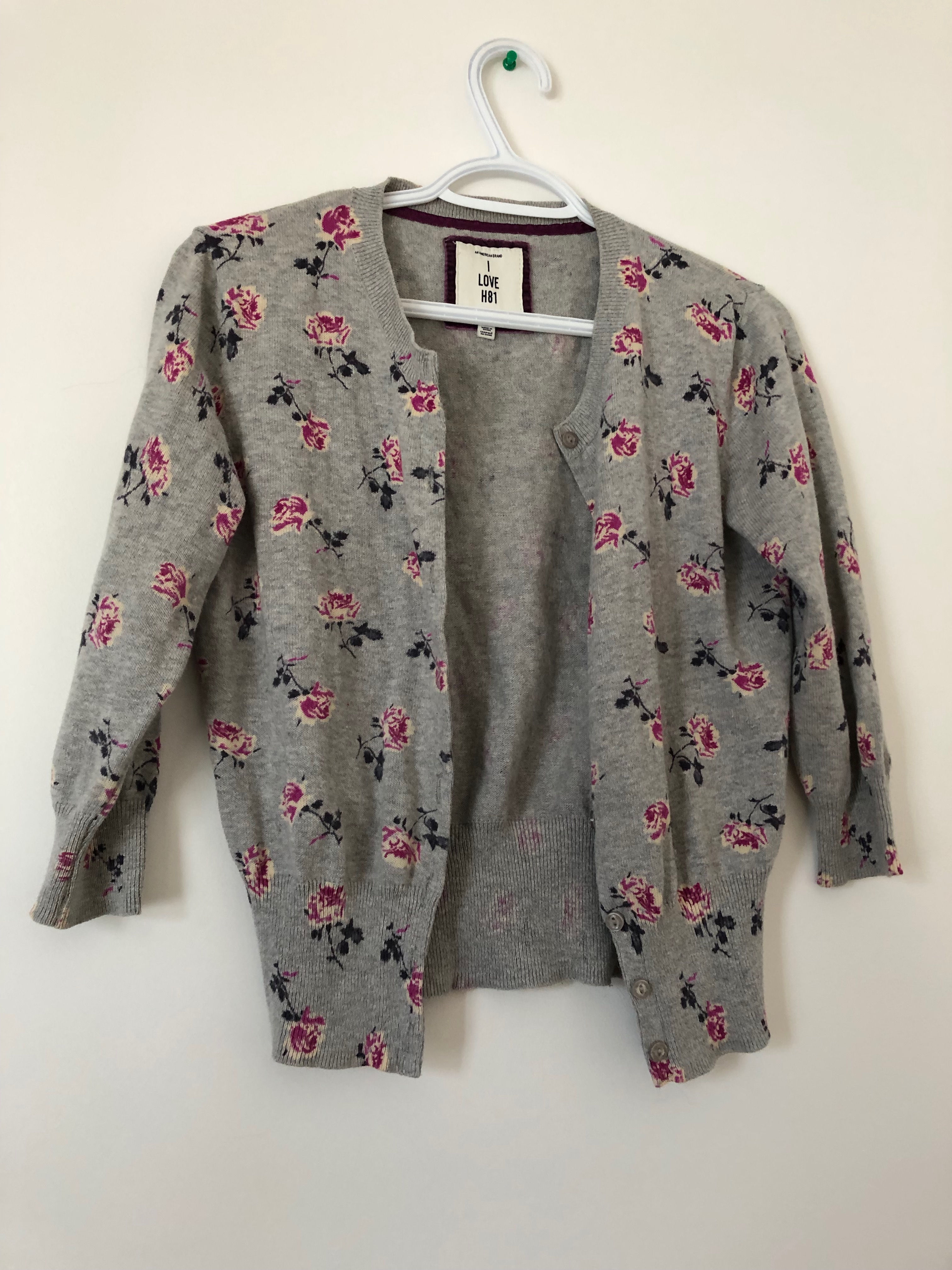 Size Medium, Short open sweater