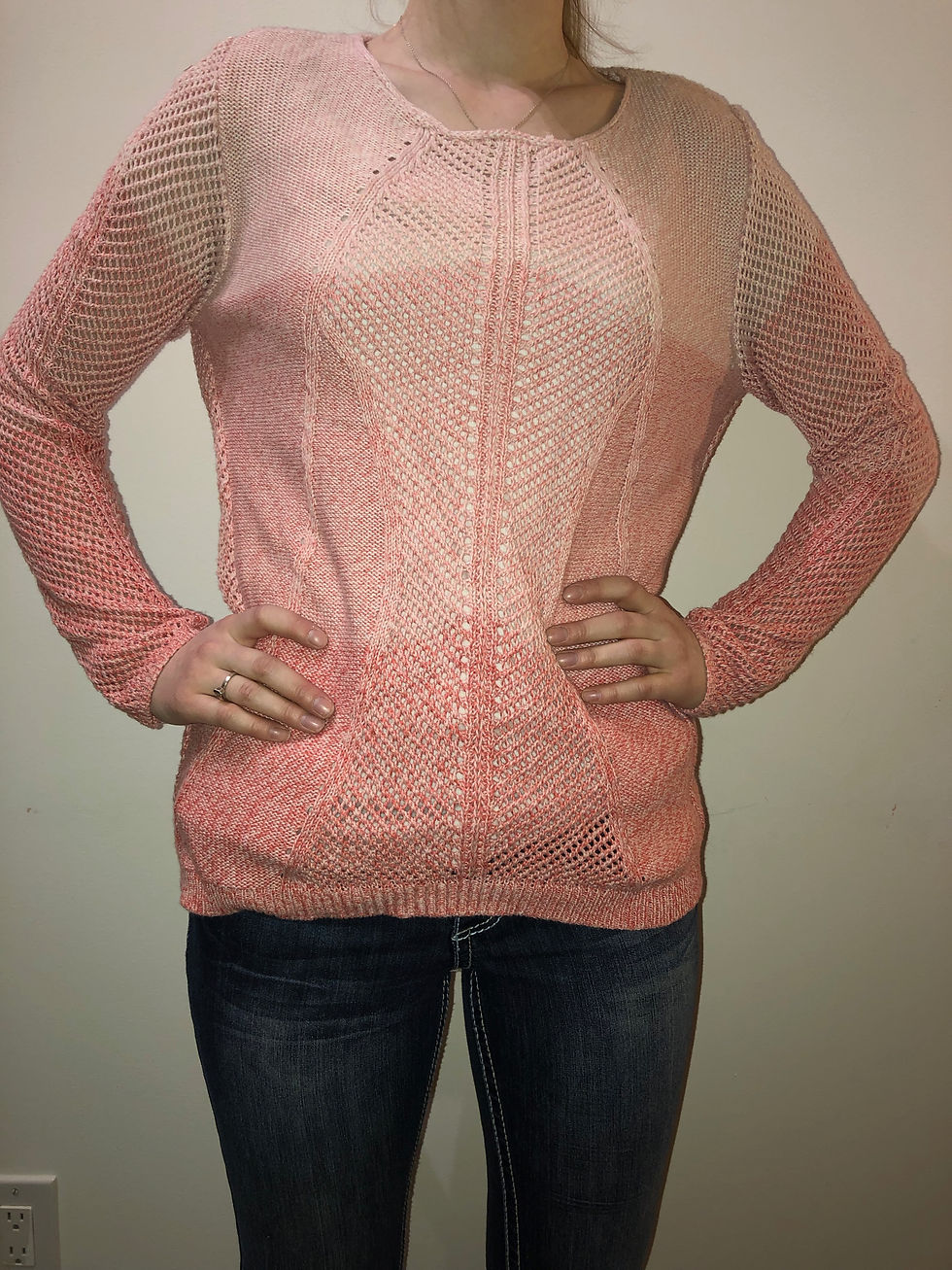 Size Small, Mesh style Sweater