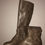 Thumbnail: Size 7 beige-grey long boots