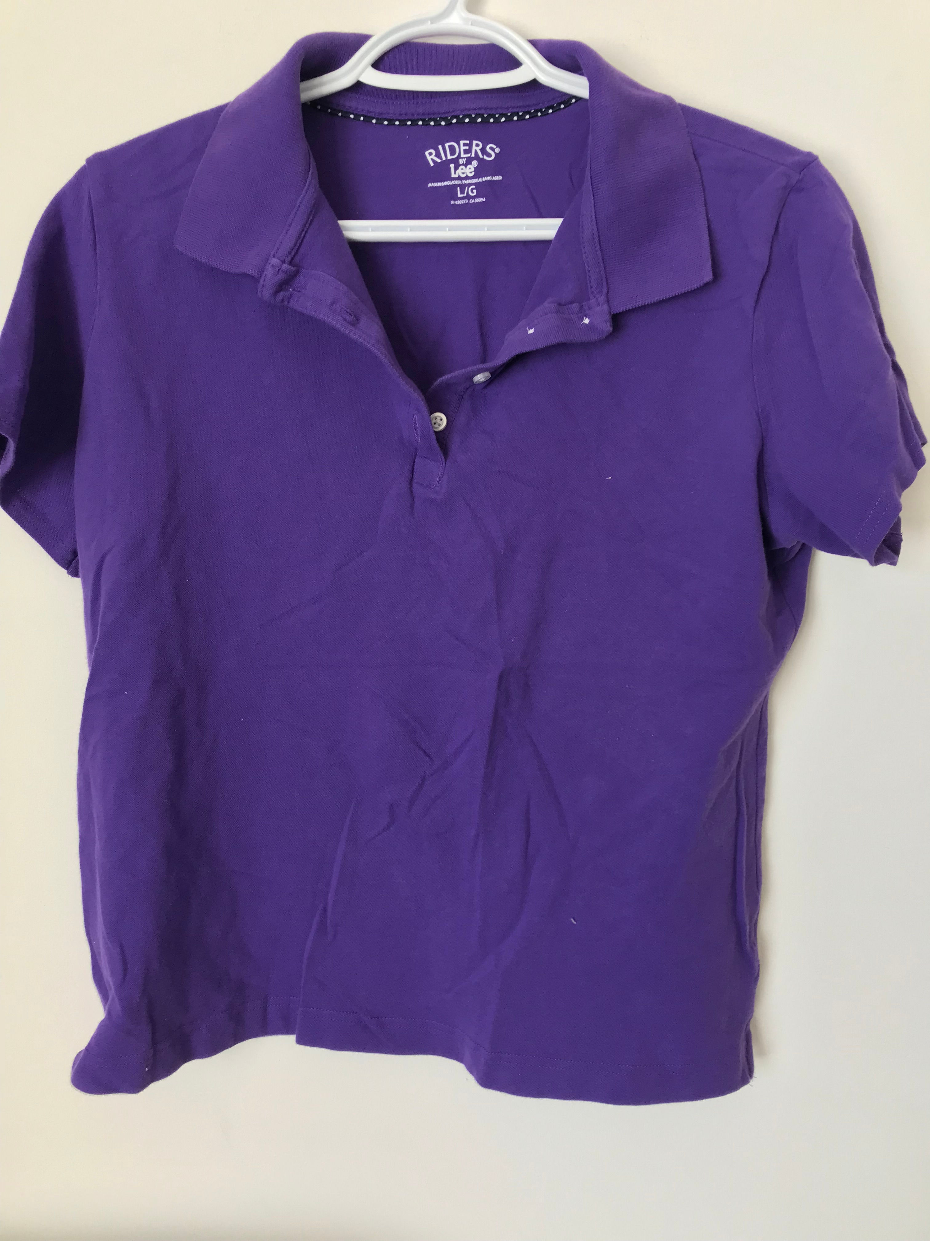 Size Small, Purple Polo Shirt