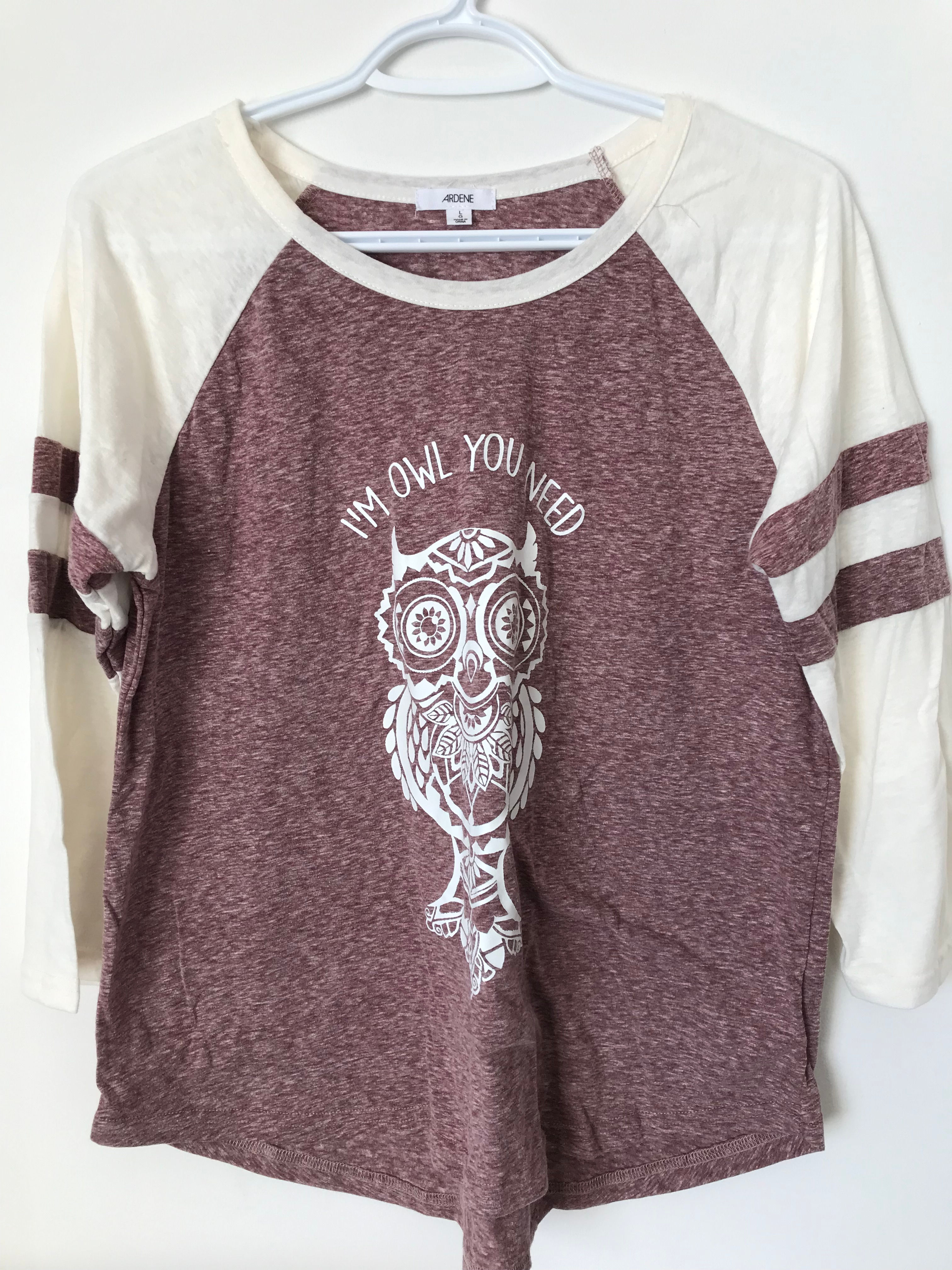 Size Large, 3/4 sleeve Lounge top