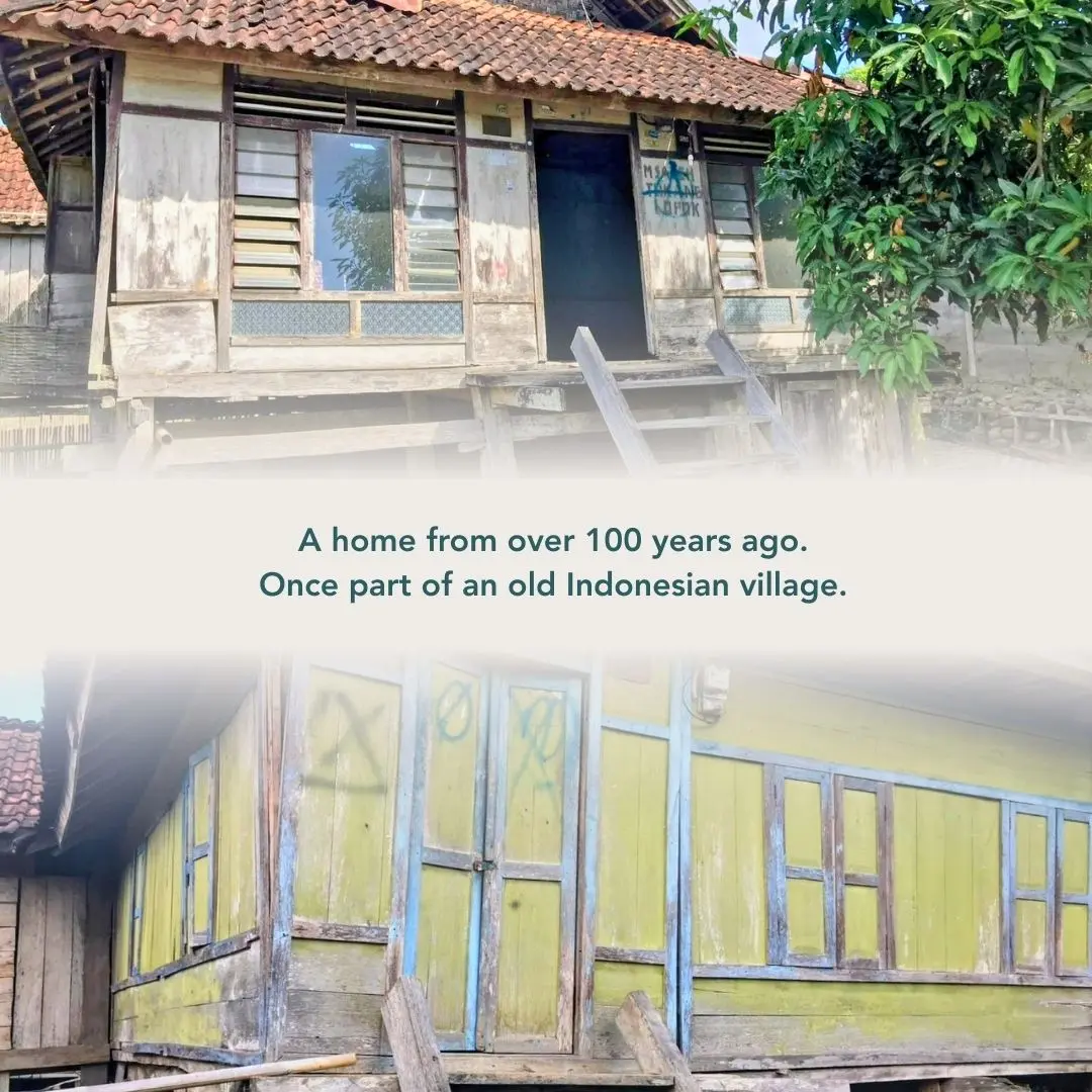 Sustainable villas in gili air from reclaim teak wood